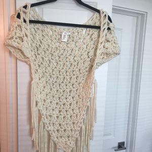 Shawl capped shoulders White House/Black Market